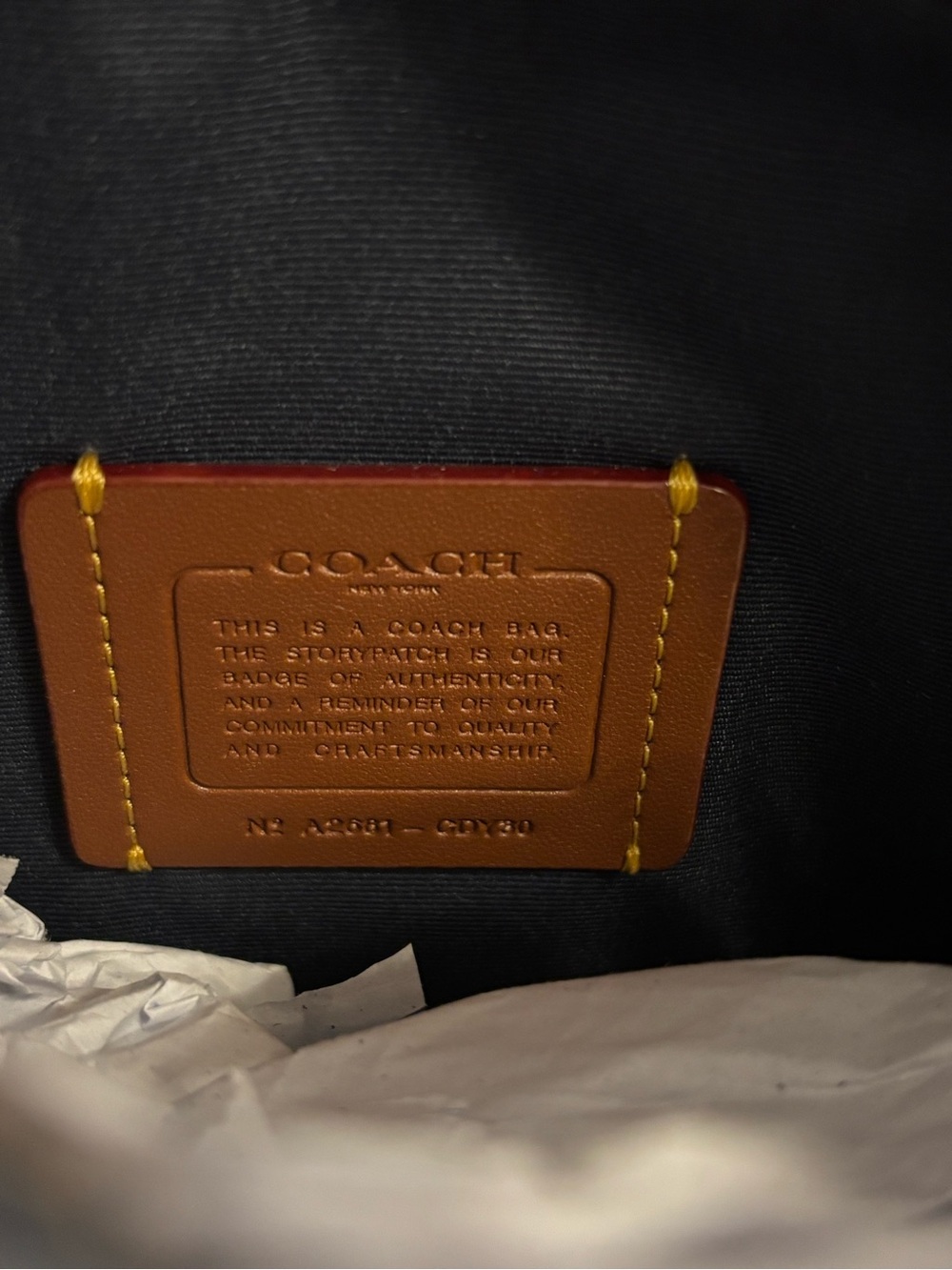 Coach In Loved Denim Mini Rowan Bag - Picture 4 of 4